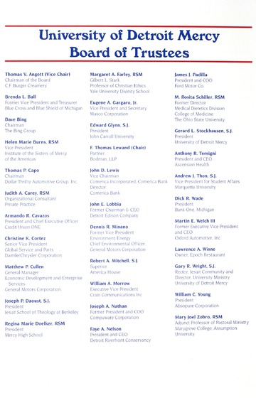 University of Detroit Mercy Annual Commencement May 14, 2005 Cal