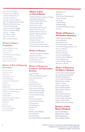 University of Detroit Mercy Annual Commencement May 9, 2009 Cali