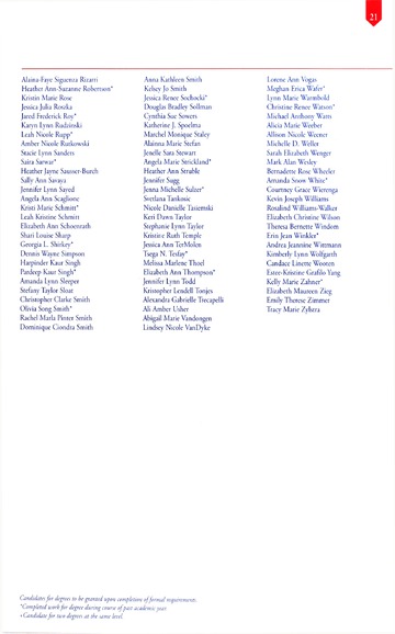 University of Detroit Mercy Commencement Saturday, May 14, 2011 