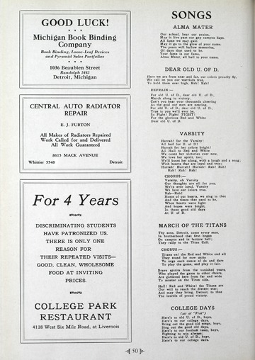 University of Detroit vs. West Virginia Program