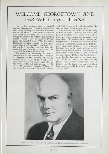 University of Detroit vs. Georgetown University Program