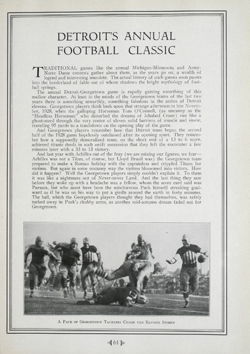 University of Detroit vs. Georgetown University Program