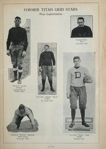 University of Detroit Football Collection: University of Detroit vs. De Paul University Program