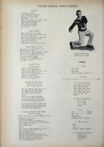 University of Detroit Football Collection: University of Detroit vs. Iowa State College Program