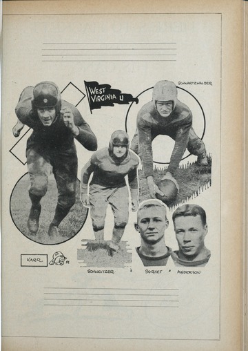 University of Detroit Football Collection: University of Detroit vs. University of West Virginia Program