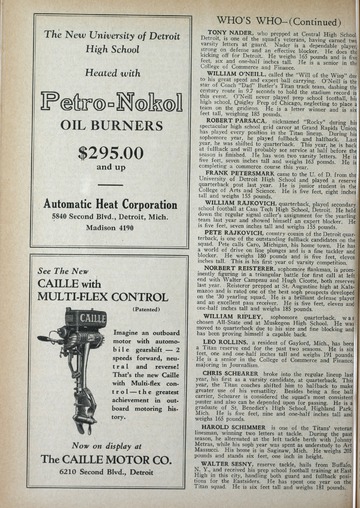 University of Detroit Football Collection: University of Detroit vs. University of West Virginia Program