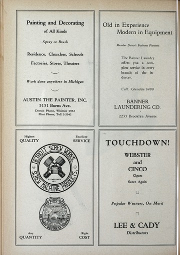 University of Detroit Football Collection: University of Detroit vs. Loyola Of The South Program