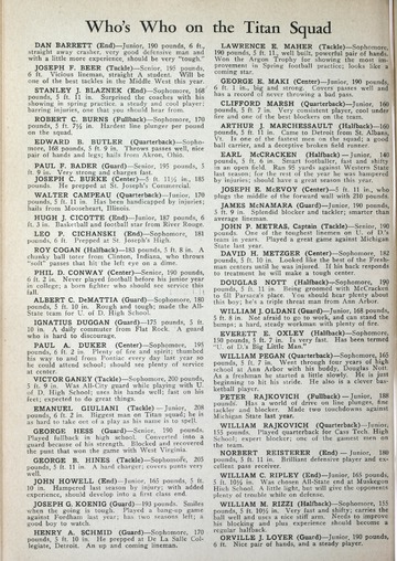 University of Detroit Football Collection: University of Detroit vs. Marquette University Program