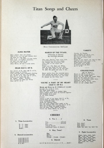 University of Detroit Football Collection: University of Detroit vs. Marquette University Program