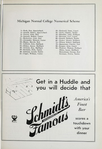 University of Detroit vs. Michigan State Normal Program