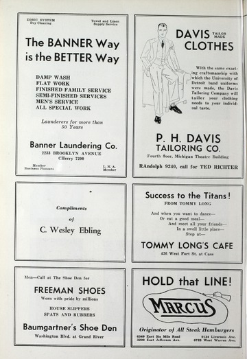 University of Detroit Football Collection: University of Detroit vs. Western State Teachers Program