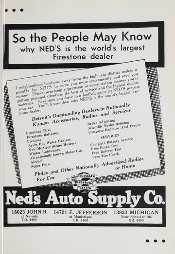 University of Detroit vs. Western State Teachers Program