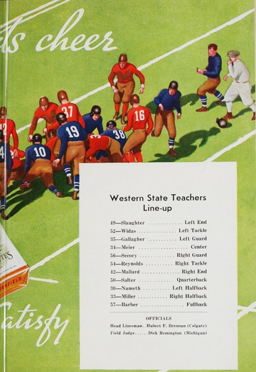 University of Detroit Football Collection: University of Detroit vs. Western State Teachers Program