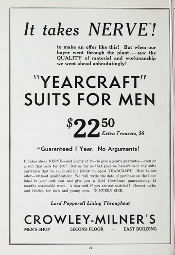 University of Detroit Football Collection: University of Detroit vs. Washington and Jefferson Program