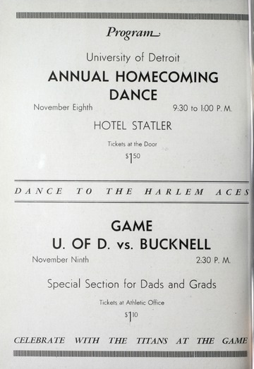 University of Detroit vs. Villanova College Program