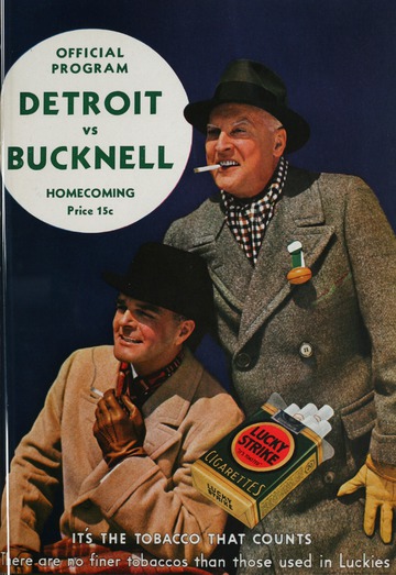 University of Detroit Football Collection: University of Detroit vs. Bucknell University Program