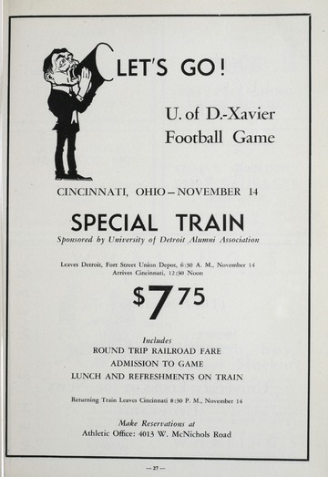 University of Detroit vs. Duquesne Program