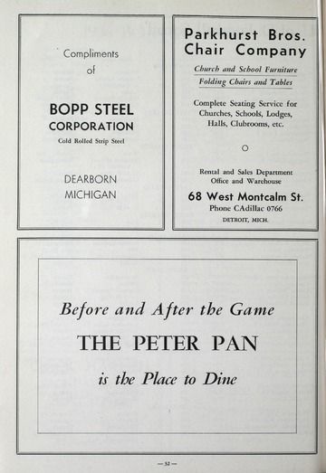 University of Detroit vs. Duquesne Program