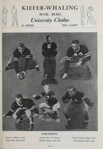 University of Detroit Football Collection: University of Detroit vs. Hillsdale Program