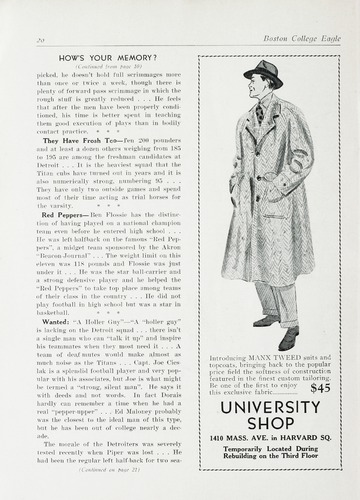 University of Detroit vs. Boston College Program