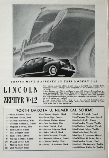 University of Detroit Football Collection: University of Detroit vs. North Dakota Program