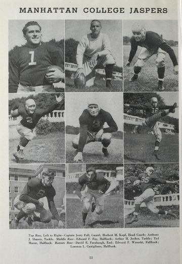 University of Detroit Football Collection: University of Detroit vs. Manhattan College Program