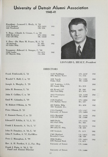 University of Detroit vs. Catholic University Program