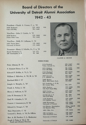 University of Detroit vs. Oklahoma Program