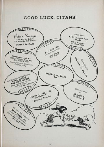 University of Detroit Football Collection: University of Detroit vs. Alma Program