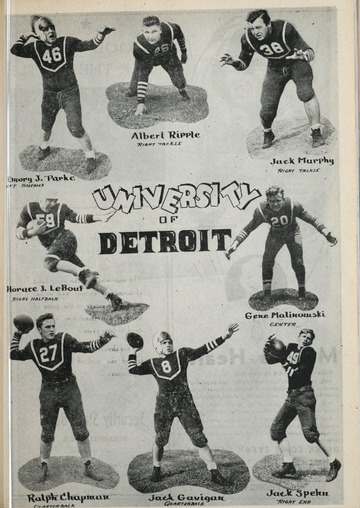University of Detroit Football Collection: University of Detroit vs. Mississippi State Program