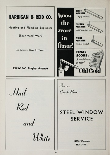 University of Detroit vs. Oklahoma Program