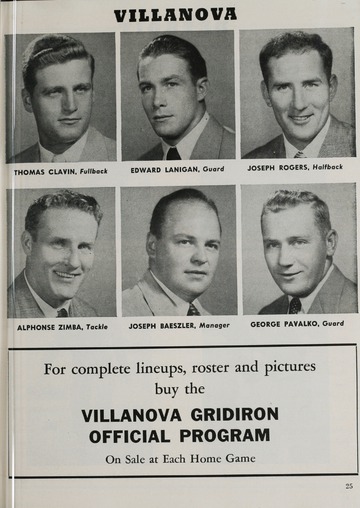 University of Detroit vs. Villanova Program