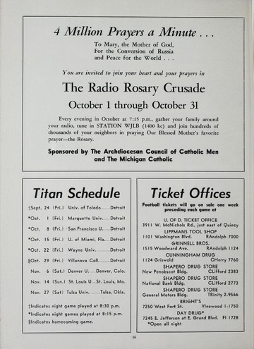 University of Detroit vs. Toledo Program