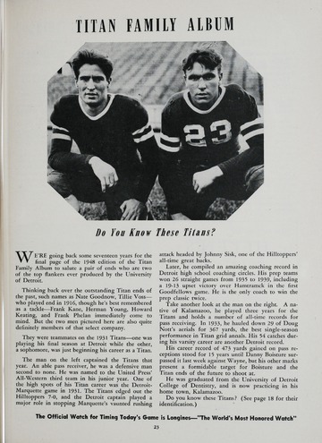 University of Detroit vs. Villanova Program