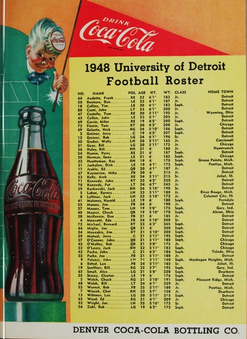 University of Detroit Football Collection :: UDM Libraries