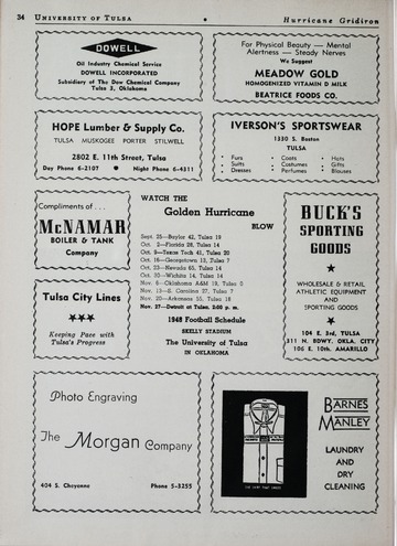 University of Detroit vs. Tulsa Program