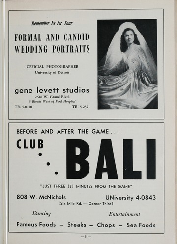 University of Detroit vs. Villanova Program