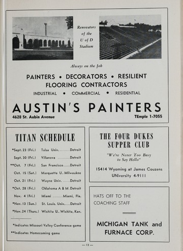 University of Detroit vs. San Francisco Program