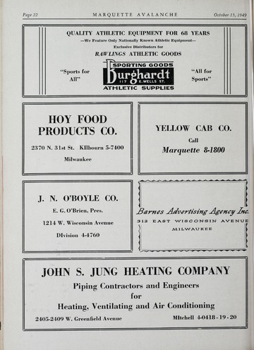 University of Detroit vs. Marquette Program