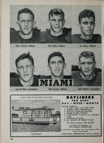 University of Detroit Football Collection: University of Detroit vs. Miami Program