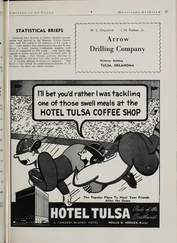 University of Detroit vs. Tulsa Program