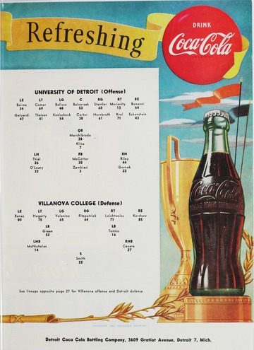University of Detroit vs. Villanova Program