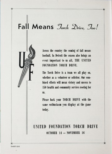 University of Detroit vs. Villanova Program