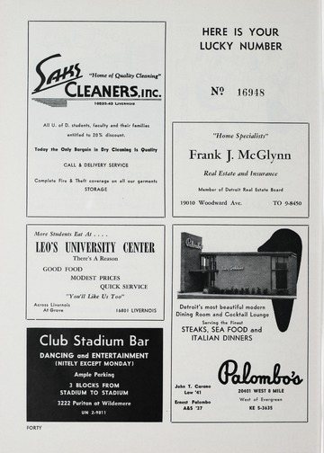 University of Detroit vs. University of Houston Program