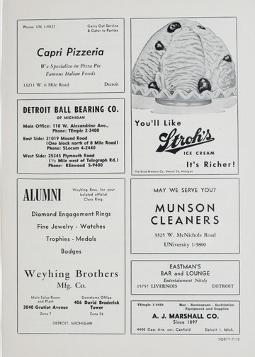 University of Detroit vs. University of Houston Program