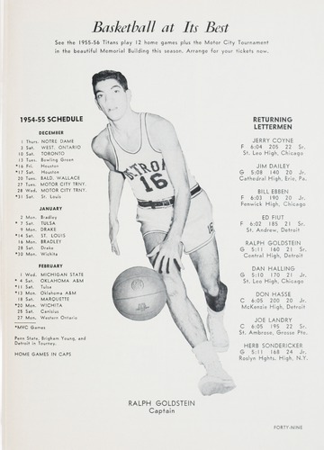 University of Detroit vs. Oklahoma A&M Program