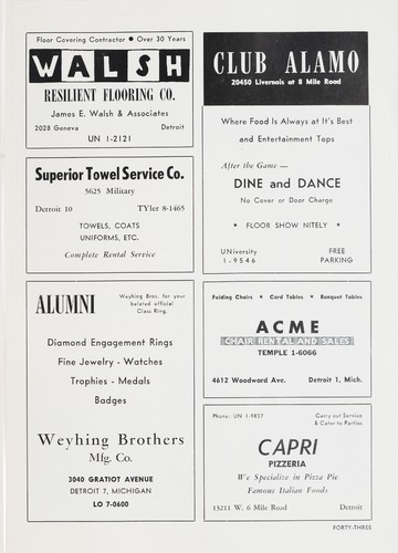 University of Detroit vs. Villanova Program