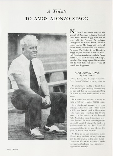 University of Detroit vs. Villanova Program