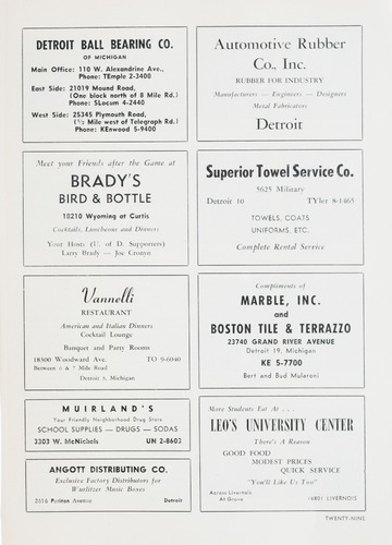 University of Detroit vs. George Washington University Program