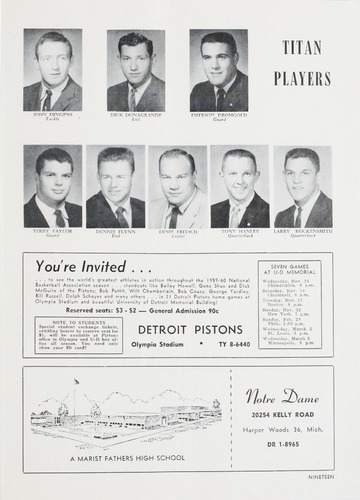 University of Detroit vs. Xavier Program